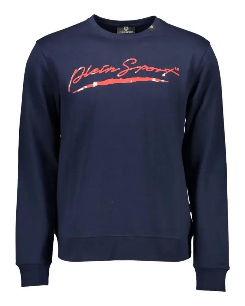 Philipp Plein logo-print crew-neck sweatshirt - Blau Blau