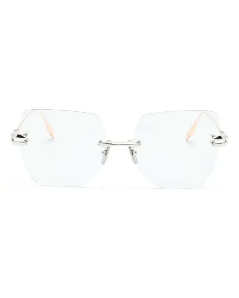 DITA Brille mit Oversized-Gestell - Gold Gold