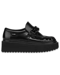 Moschino Loafer mit Kettendetail Schwarz