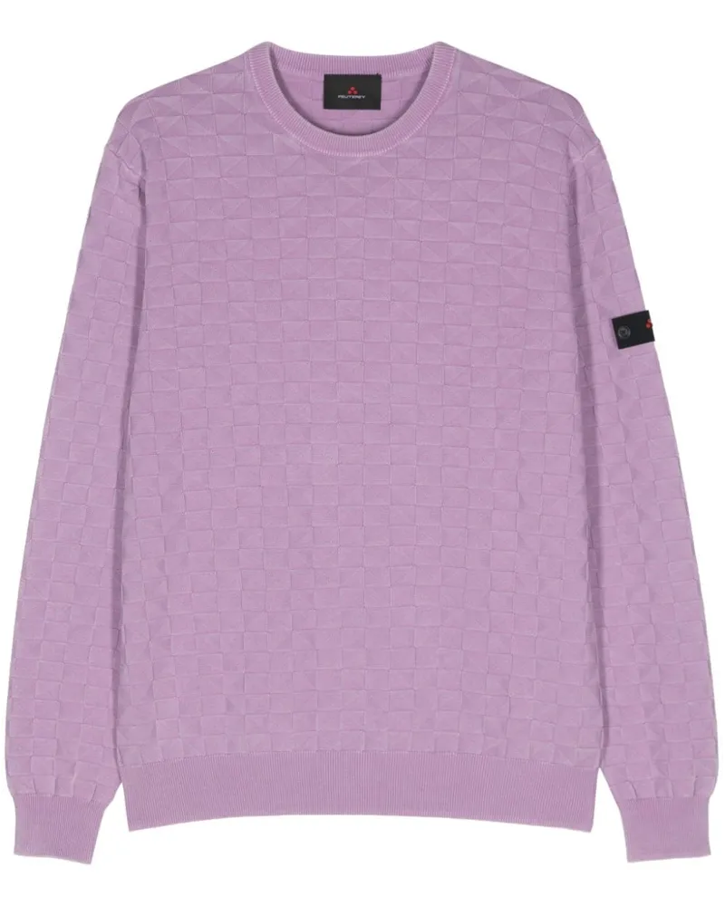 Peuterey Omnium Pullover in 3D-Strick Violett