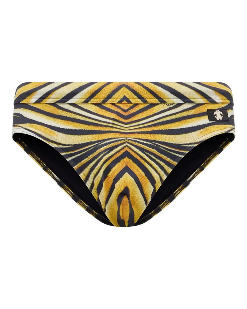 Roberto Cavalli print sea swim trunks - Schwarz Schwarz