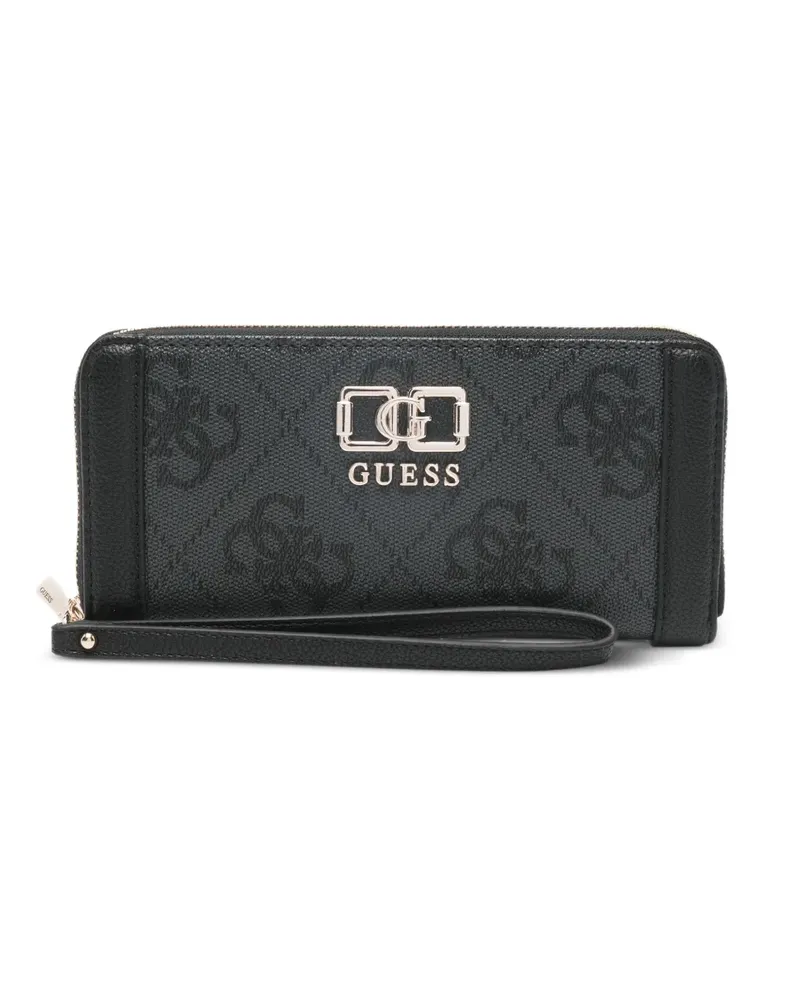 Guess Karnilla Portemonnaie mit Logo - Schwarz Schwarz