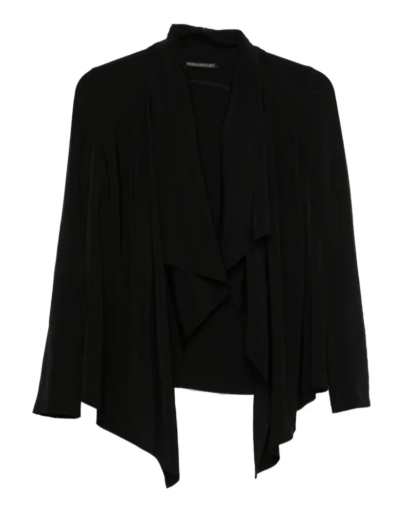 Yohji Yamamoto draped jacket - Schwarz Schwarz