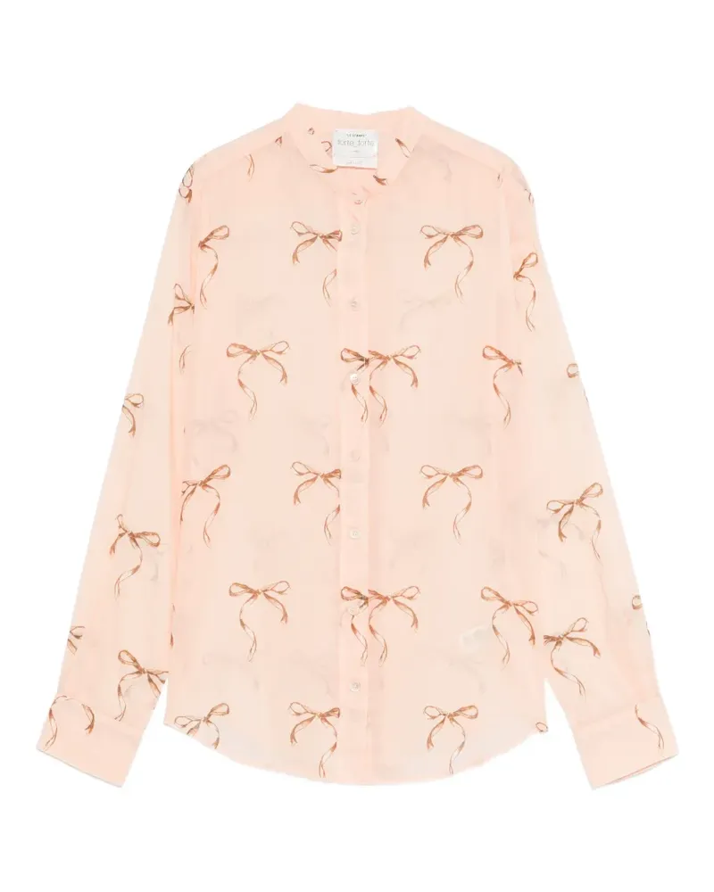 forte_forte Hemd mit Print - Rosa Rosa