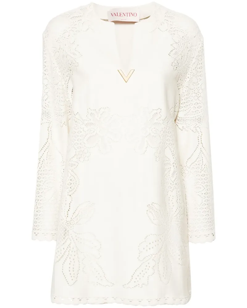 Valentino Garavani Midikleid aus Guipure-Spitze - Nude Nude