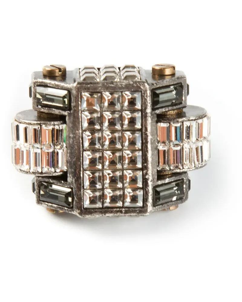 Lanvin geometric ring - Metallic Metallic