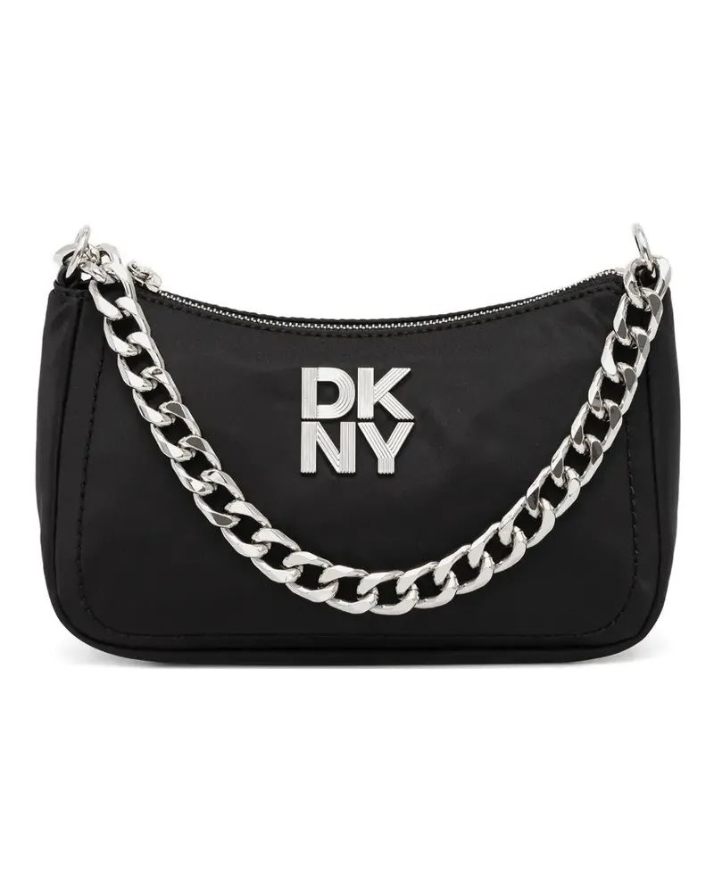 DKNY Schultertasche mit Logo - Schwarz Schwarz