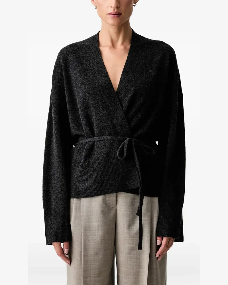 Marc O'Polo Oversized-Wickelcardigan - Grau Grau