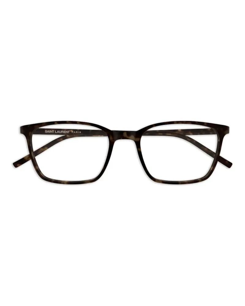Saint Laurent rectangle-frame glasses - Braun Braun