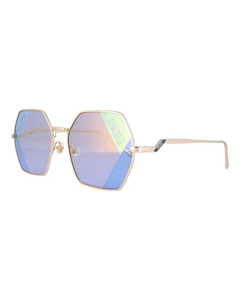MCM hexagon-frame sunglasses - Gold Gold