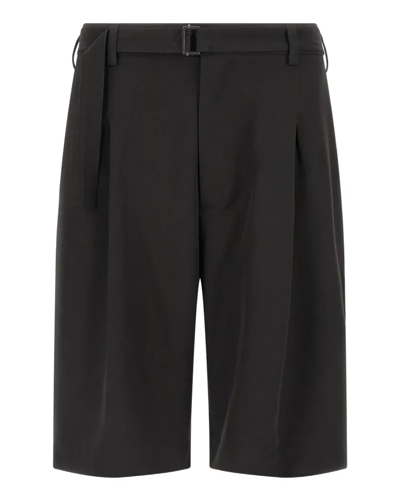 Cellar Door belt fabric bermuda shorts - Schwarz Schwarz