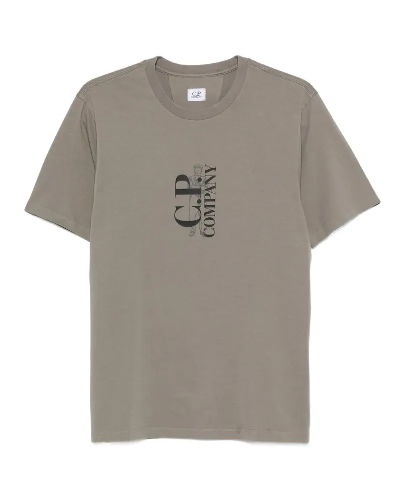 C.P. Company T-Shirt mit Logo-Print - Nude Nude