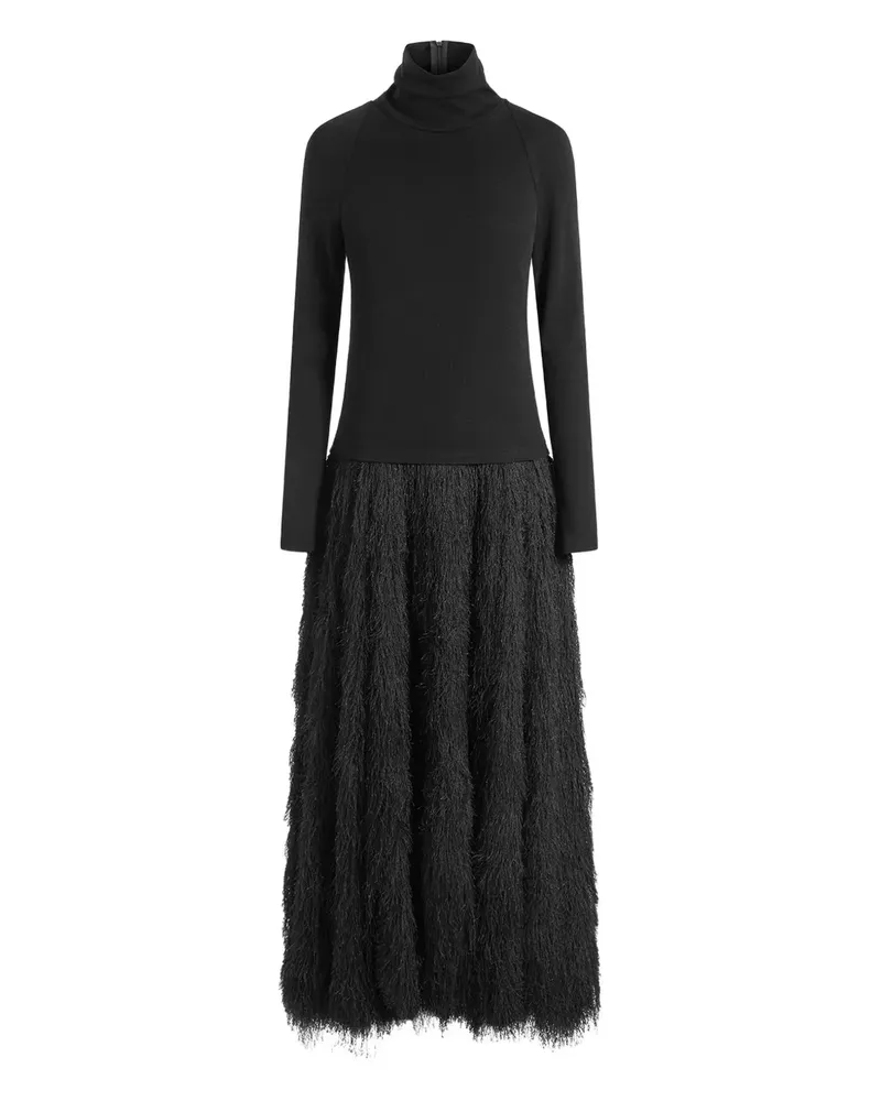 16ARLINGTON Itta Midikleid - Schwarz Schwarz
