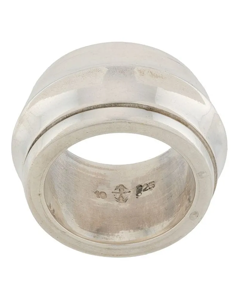 Parts Of Four Rotator Disc' Ring, 17mm - Silber Silber