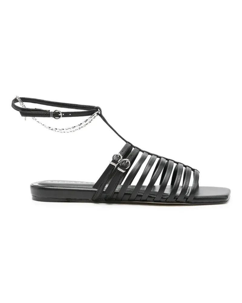 Apepazza Dhalia Sandalen mit Kettenriemen - Schwarz Schwarz