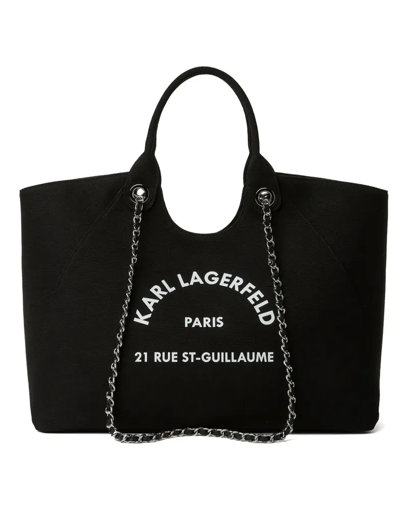 Karl Lagerfeld Rue St-Guillaume chain-strap tote bag - Schwarz Schwarz