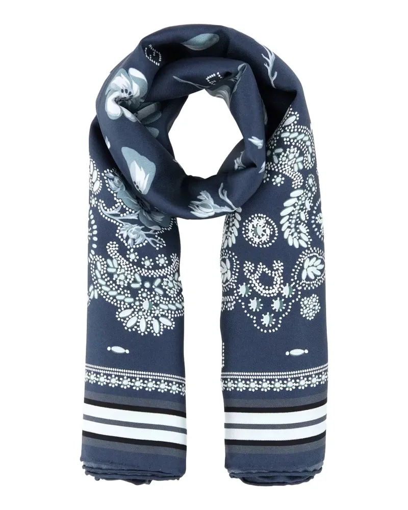 Fendi Seidenschal mit Paisleymuster - Blau Blau