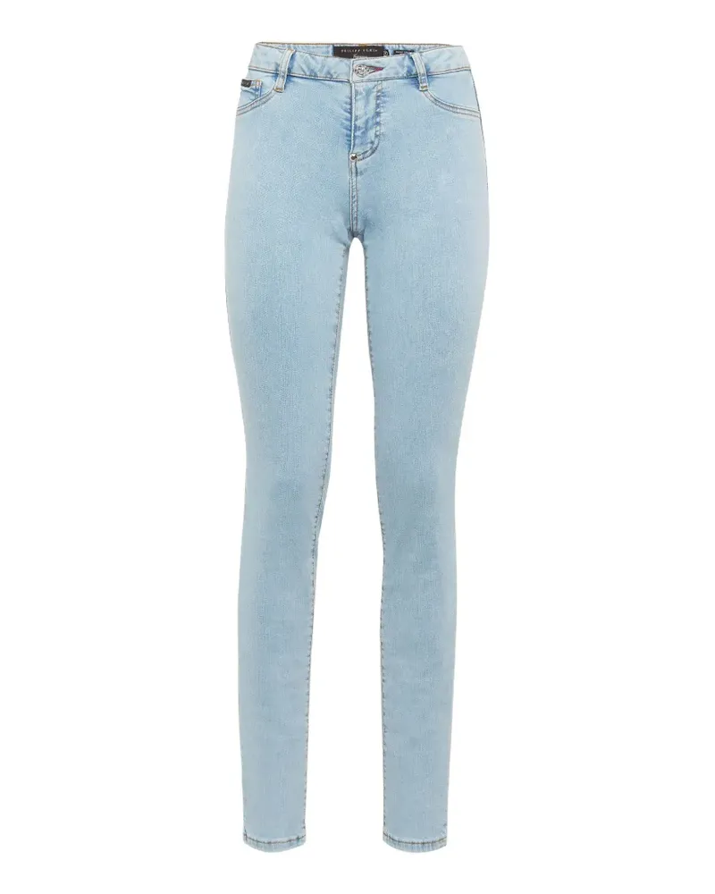 Philipp Plein logo-plaque jeans - Blau Blau