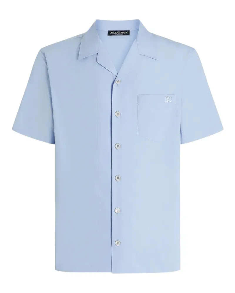 Dolce & Gabbana Hemd mit Reverskragen - Blau Blau