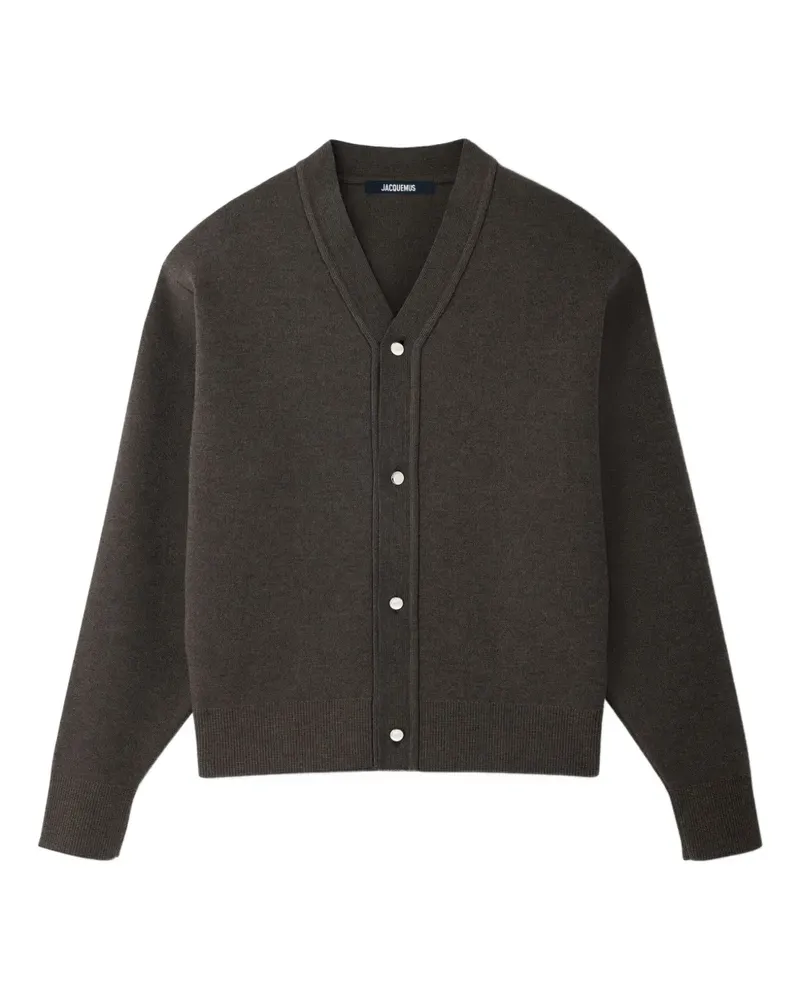 Jacquemus Cardigan mit V-Ausschnitt - Braun Braun