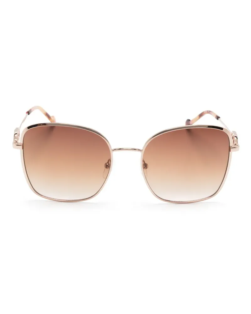 Liu Jo Sonnenbrille mit eckigem Gestell - Gold Gold