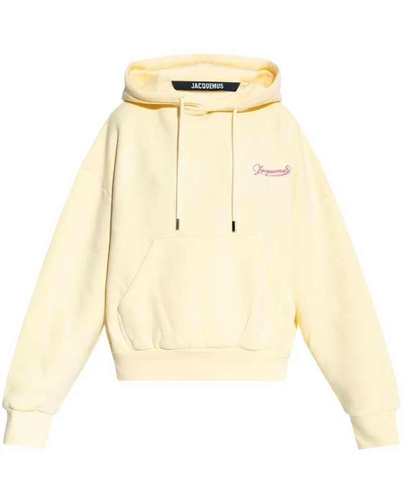 Jacquemus Hoodie mit Logo-Stickerei - Gelb Gelb