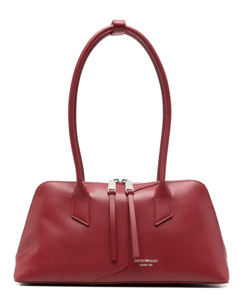 Emporio Armani Handtasche aus Leder - Rot Rot