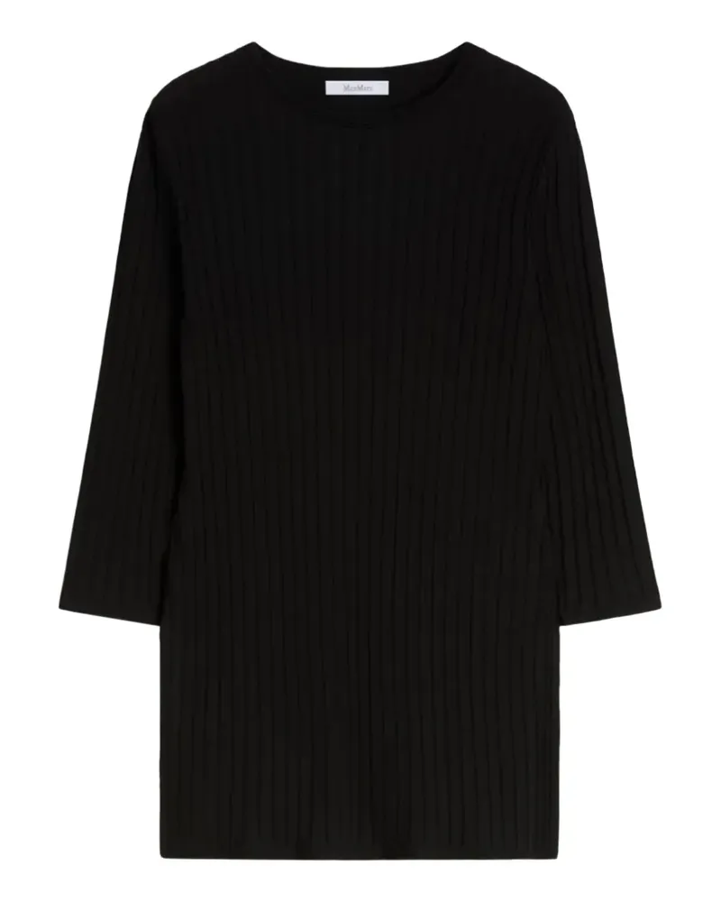 Max Mara ribbed-knit T-shirt - Schwarz Schwarz