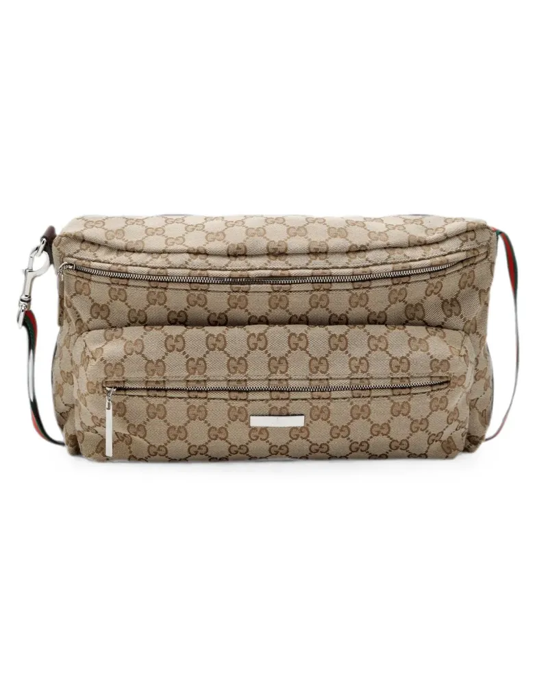 Gucci medium Tag GG Supreme messenger bag - Nude Nude