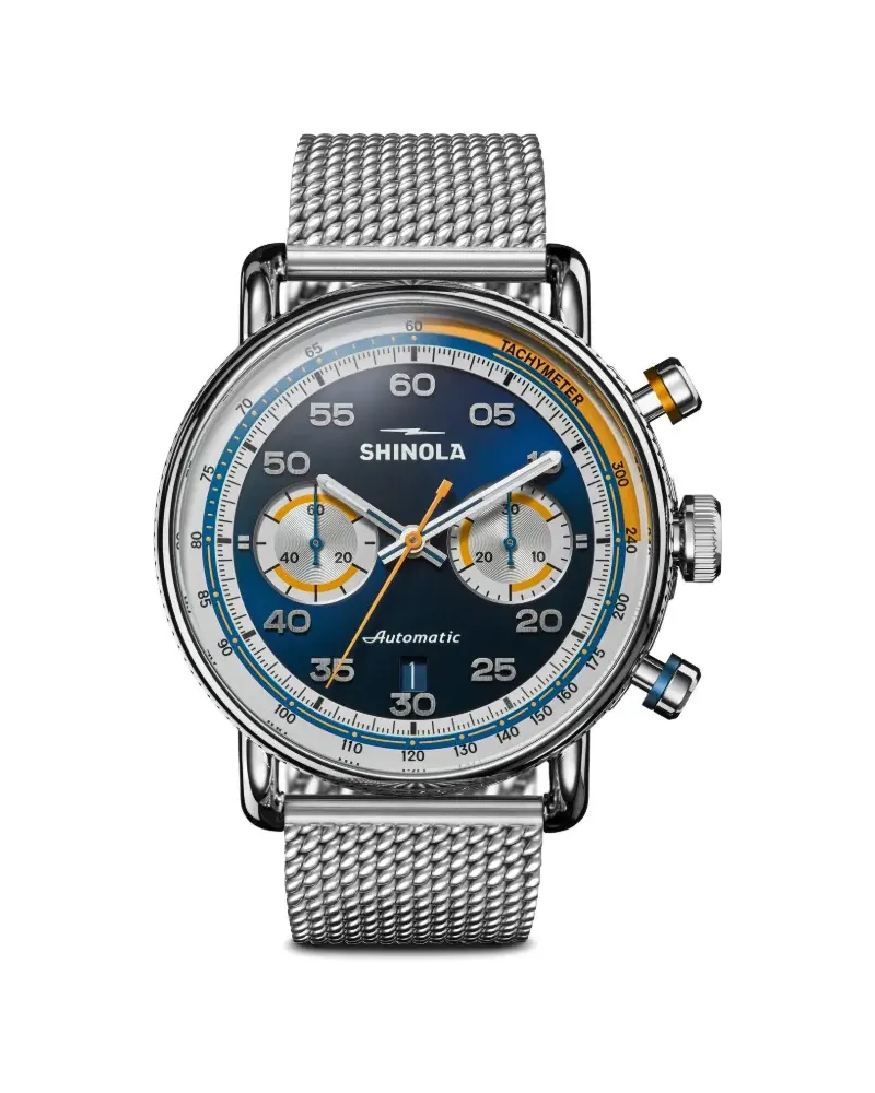 SHINOLA The Canfield Speedway 42mm - Blau Blau