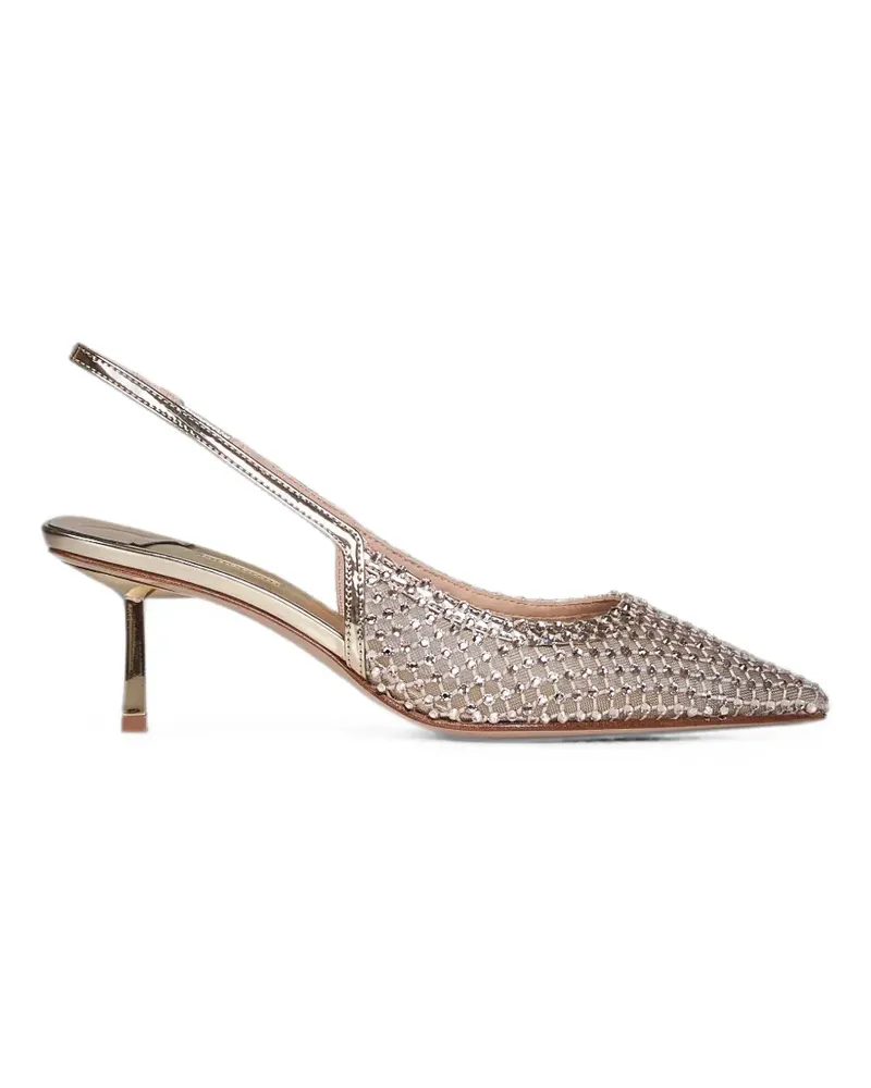 Le Silla Gilda Pumps mit Kristallverzierung - Gold Gold