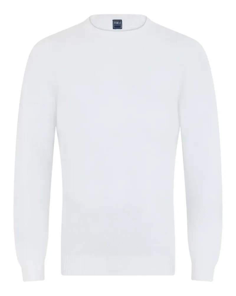 Fedeli long-sleeved cotton sweater - Weiß Weiß