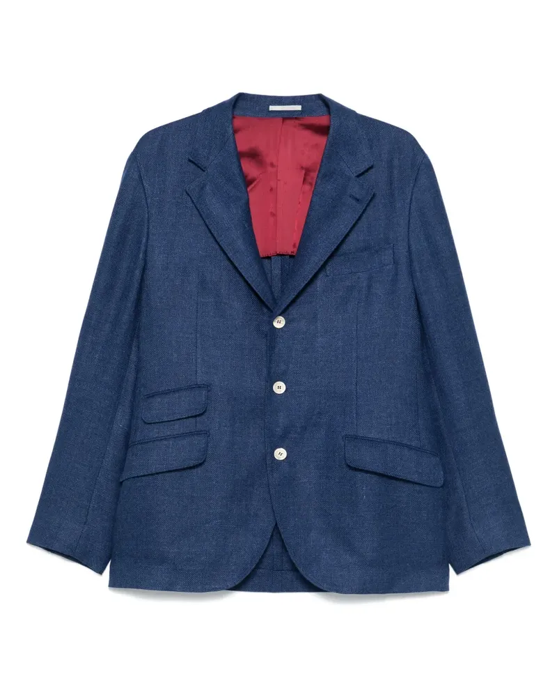 Brunello Cucinelli Einreihiges Sakko - Blau Blau
