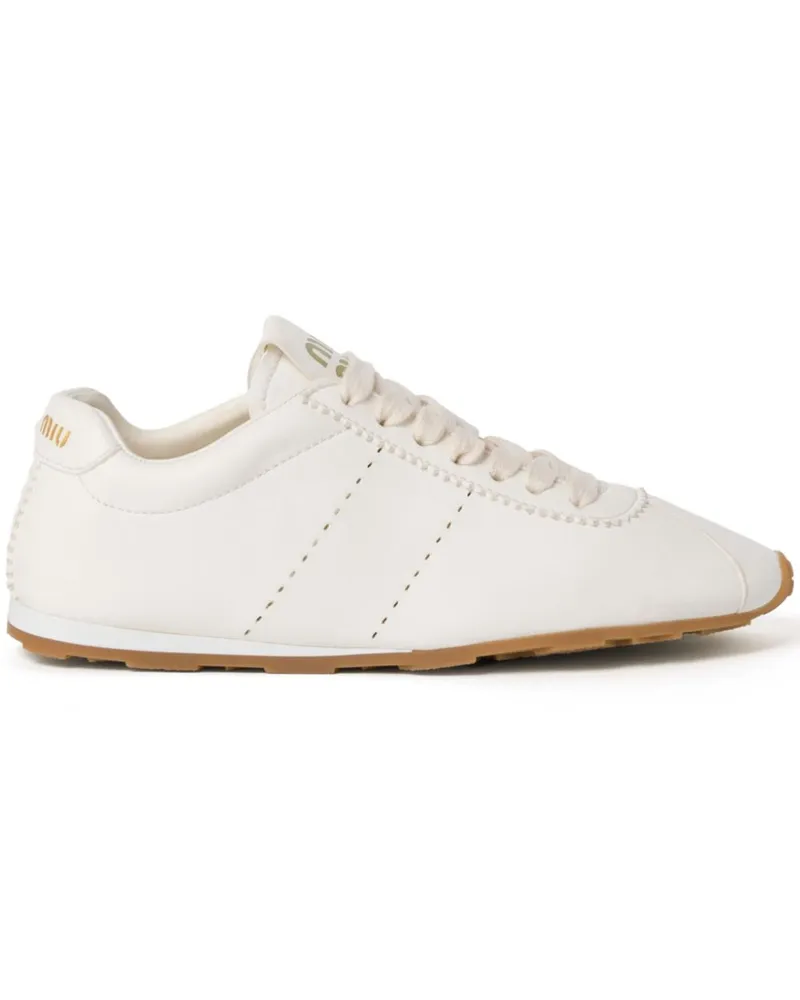 Miu Miu leather sneakers - Weiß Weiß