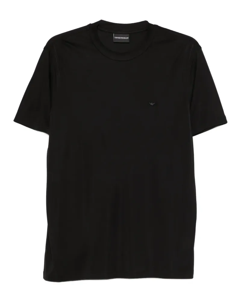 Emporio Armani logo-detail T-shirt - Schwarz Schwarz