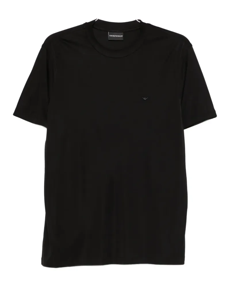 Emporio Armani logo-detail T-shirt - Schwarz Schwarz