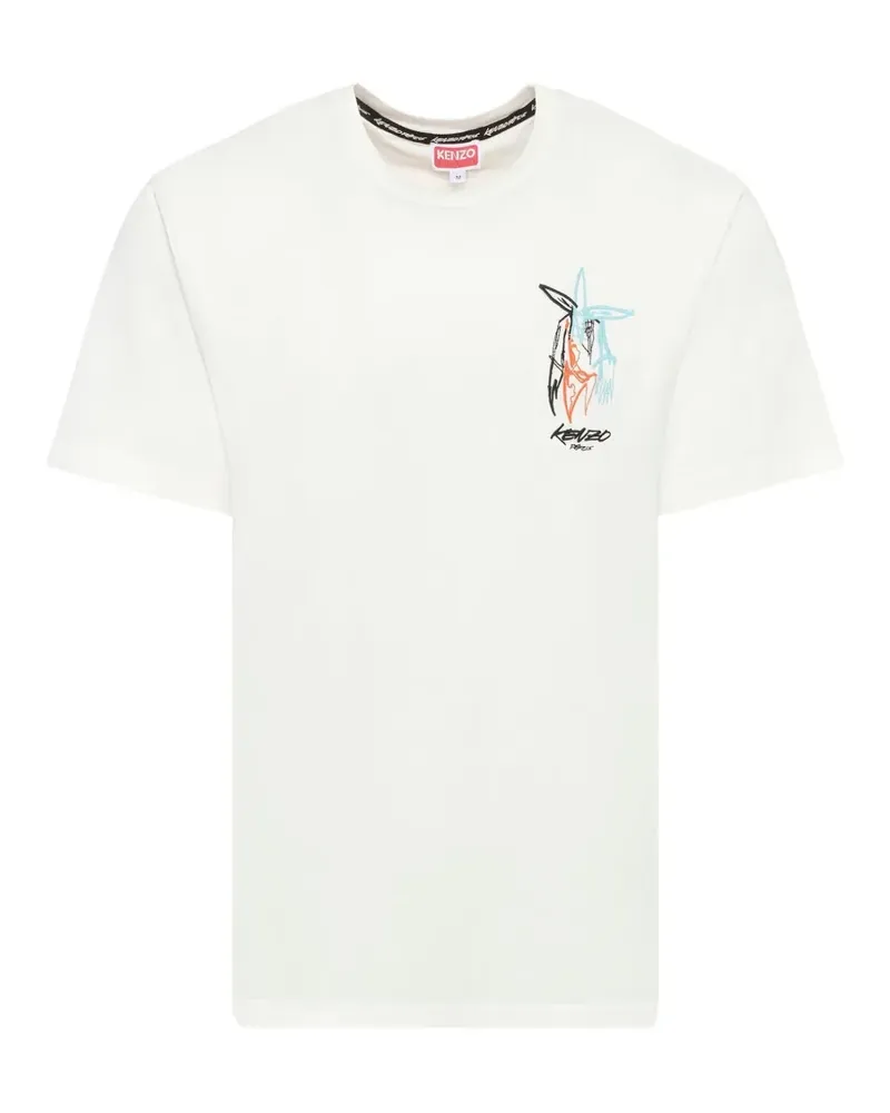 Kenzo x Futura 2000 graphic-print T-shirt - Weiß Weiß