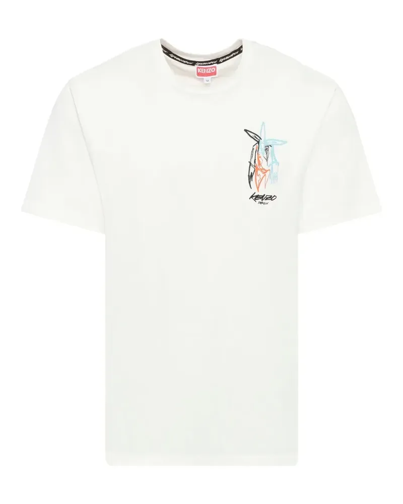 Kenzo x Futura 2000 graphic-print T-shirt - Weiß Weiß