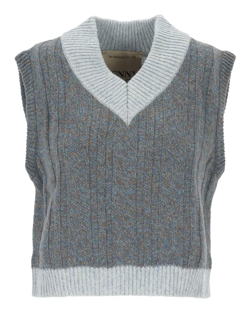 Pennyblack Pullover mit Zopfmuster - Blau Blau