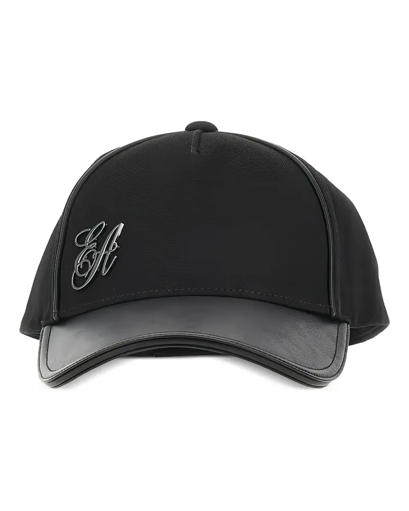 Emporio Armani Baseballkappe mit Logo-Schild - Schwarz Schwarz
