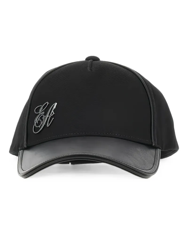 Emporio Armani logo-plaque baseball cap - Schwarz Schwarz