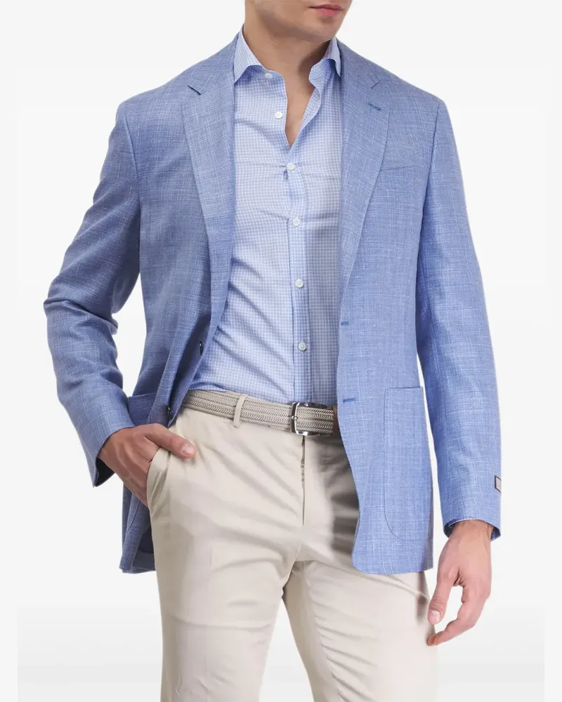 Canali Einreihiges Sakko - Blau Blau