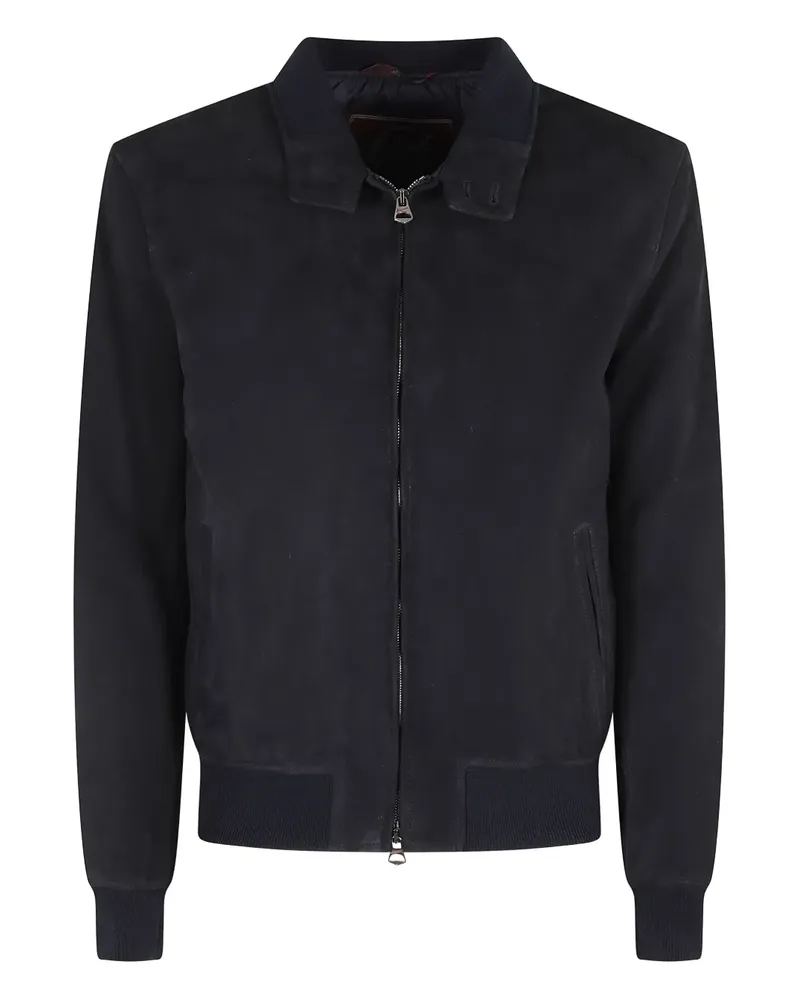 Stewart Wildlederjacke mit Reißverschluss - Blau Blau
