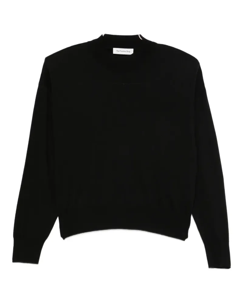 FRANKIE Shop Rue high-neck padded-shoulder sweater - Schwarz Schwarz