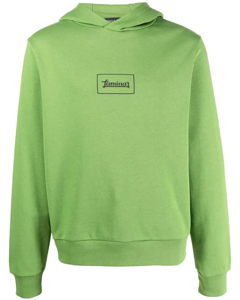 Herno Hoodie mit "Laminar"-Print - Grün Grün