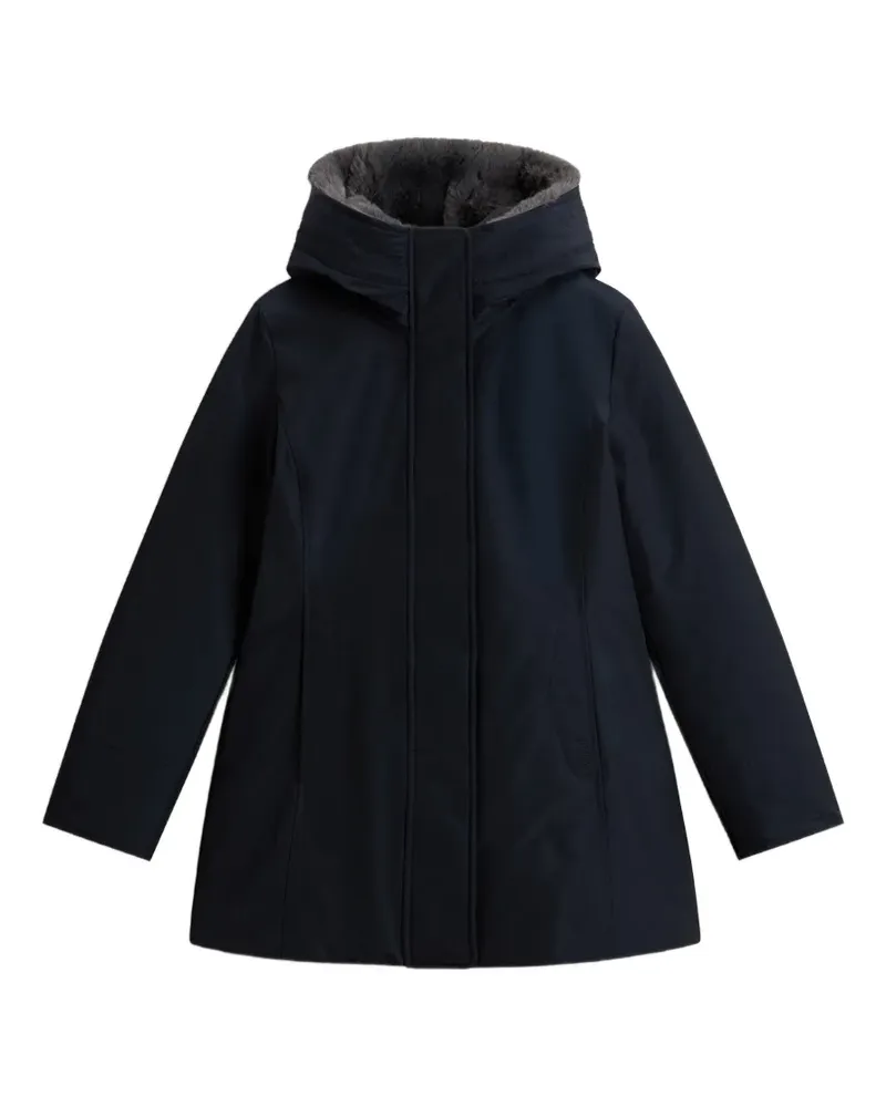 Woolrich Boulder Parka mit Faux Fur-Besatz - Blau Blau