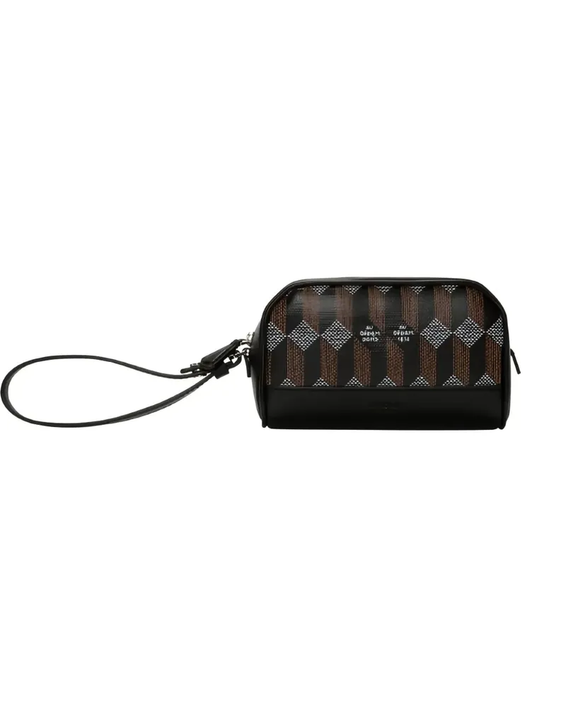 AU DÉPART Hexagon zip-fastening pouch - Schwarz Schwarz