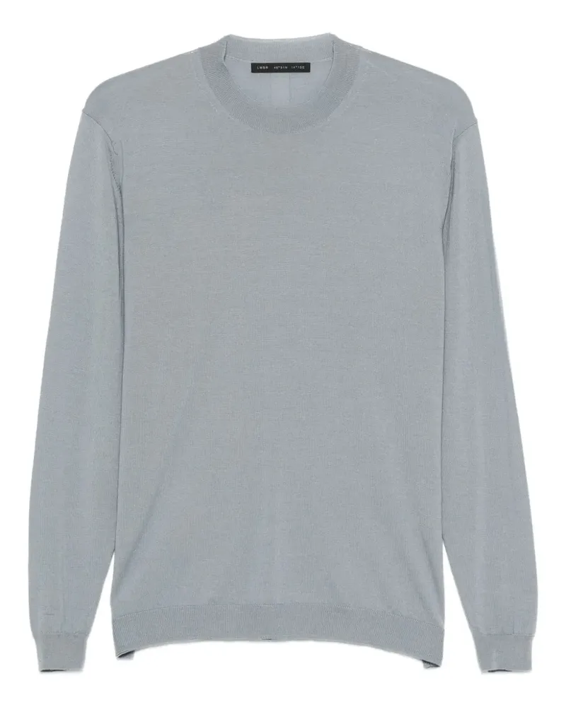 Low Brand Fein gestrickter Pullover - Grau Grau