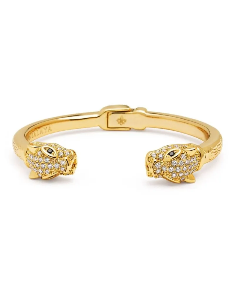 Nialaya Panther Armband mit Kristallen Gold