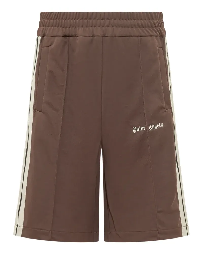 Palm Angels logo-print shorts - Braun Braun